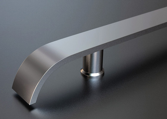 2 inch metal handrail