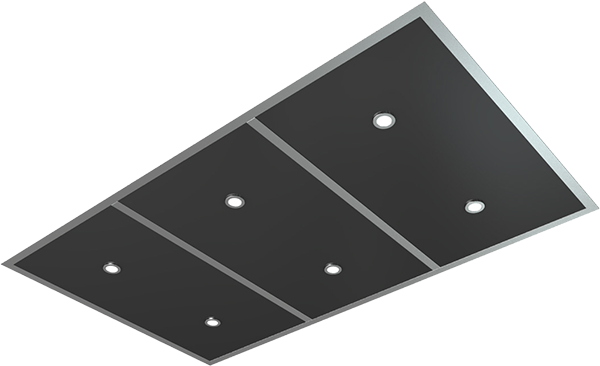 Laminated 3 Pan Translucent T-Frame Ceiling