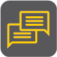 conversation word bubbles icon