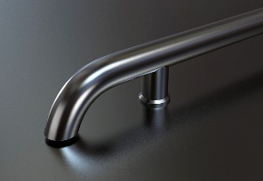 curved pipe handrail